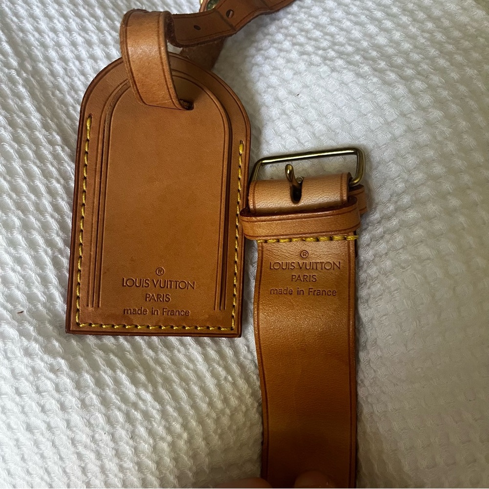 Authentic Louis Vuitton luggage tag